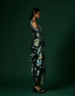 Aconite Dress With Cape -Ethereal Styles ak13107