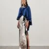 Mirror Slit Dress With Cape 1 Mirror Slit Dress With Cape -Ethereal Styles akaw23dr111