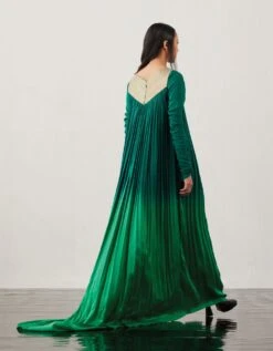 Angular Gathered Satin Dress -Ethereal Styles akaw23dr1b