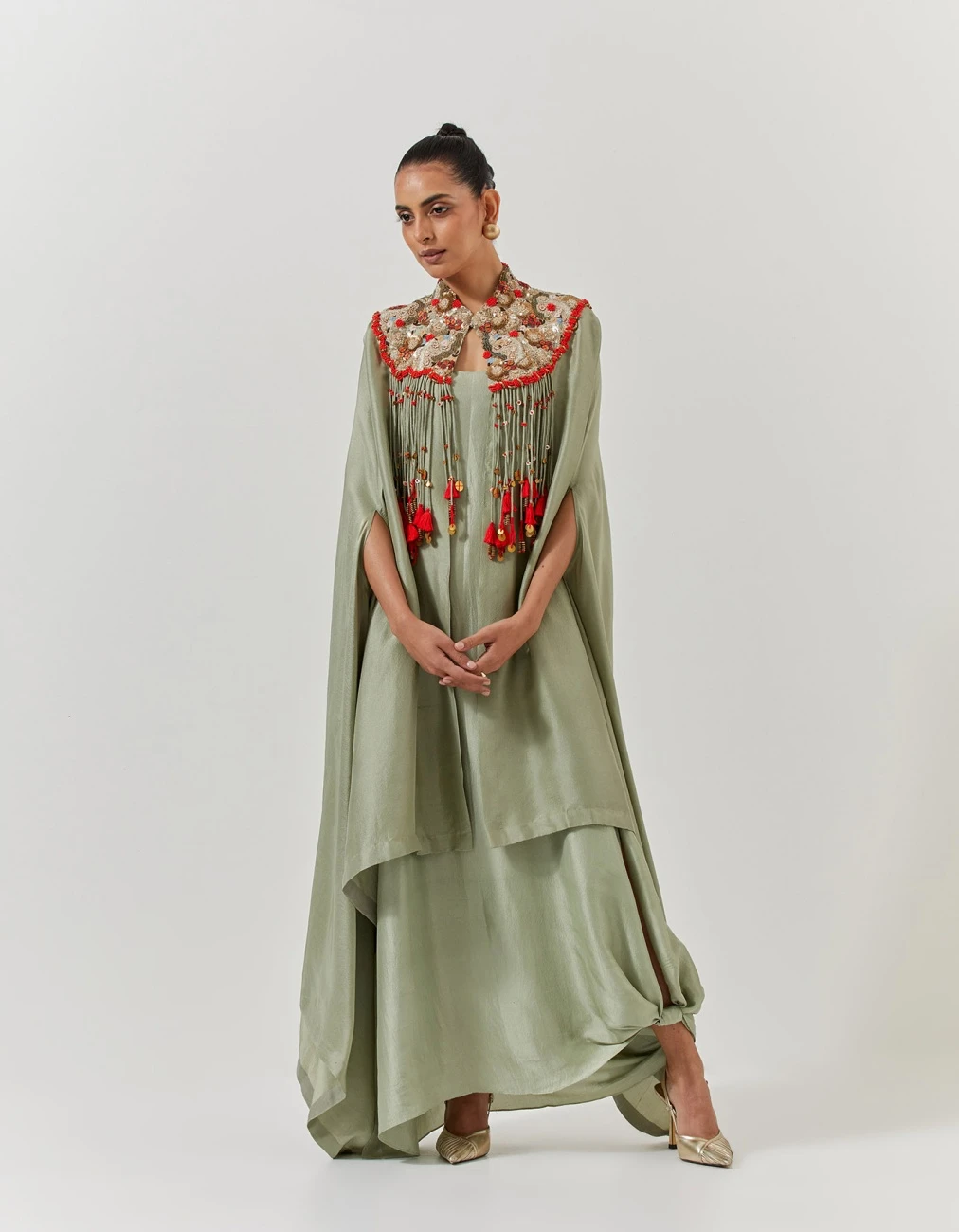 Jade Cape And Dress Set 3 Jade Cape And Dress Set