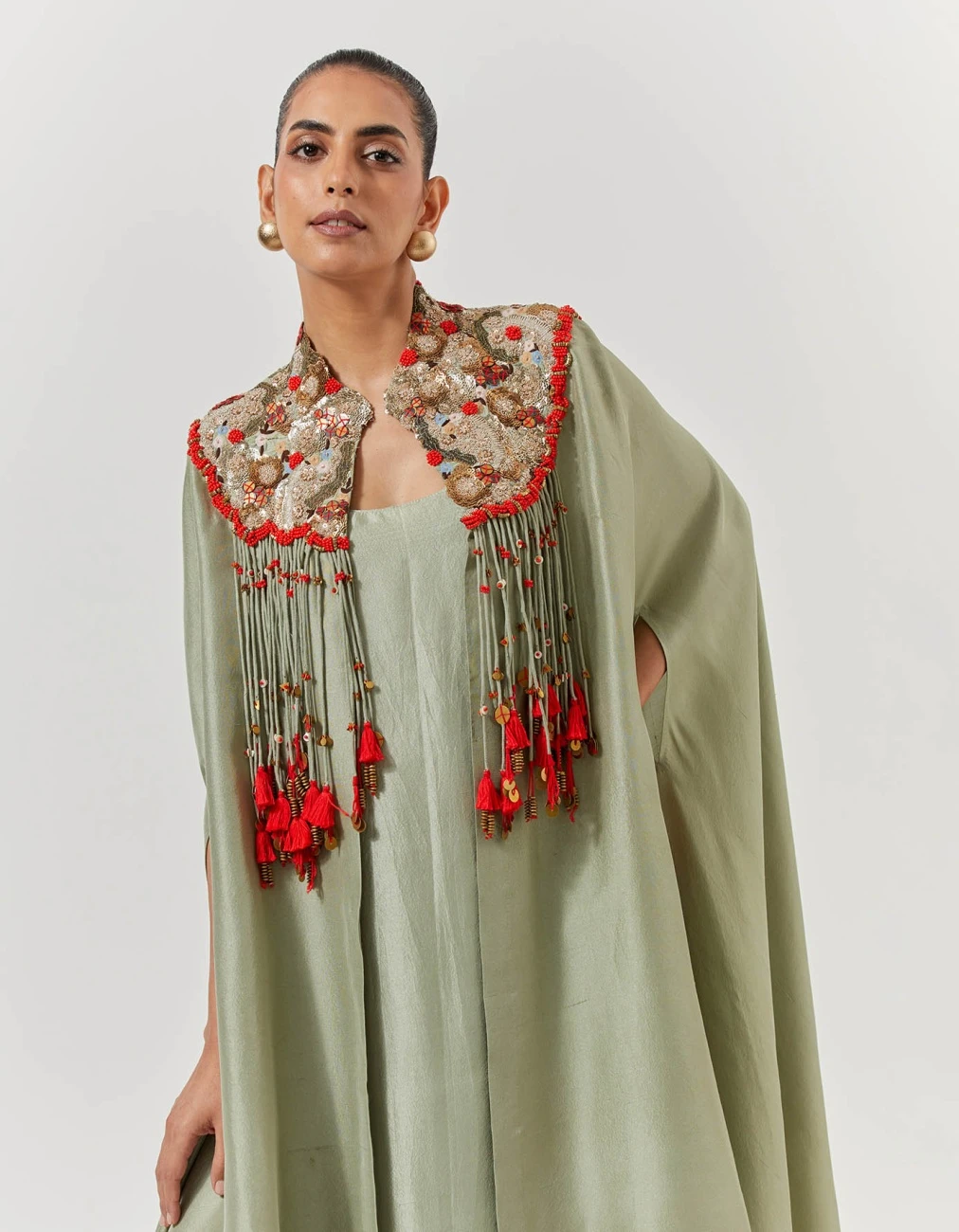 Jade Cape And Dress Set 6 Jade Cape And Dress Set - Image 4