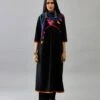 Black Handloom Cotton Kurta Set Dress -Ethereal Styles ap051