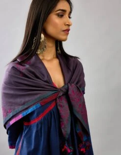 Blue Handloom Cotton Kurta Set Dress -Ethereal Styles ap05b4