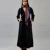 Black Silk Velvet Kurta Dress Set -Ethereal Styles ap081 1
