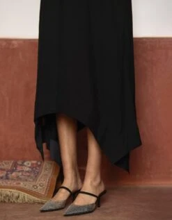 Blue & Black Sally Jacket With Dress -Ethereal Styles asyblkrmnset6