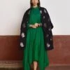 Black & Green Sally Jacket With Dress -Ethereal Styles asygrnrmnset1