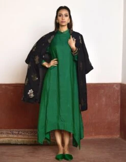 Black & Green Sally Jacket With Dress -Ethereal Styles asygrnrmnset4
