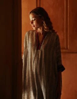 Kaftaan Dress In Black & White 9 Kaftaan Dress In Black & White -Ethereal Styles av227bw3