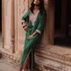 Parcha Green Kaftaan Dress 2 Parcha Green Kaftaan Dress -Ethereal Styles av239g1