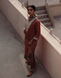 Parcha Maroon Kaftaan Dress 9 Parcha Maroon Kaftaan Dress -Ethereal Styles av239r2