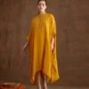 Ochre Kaftan Dress -Ethereal Styles aw23nkdr101