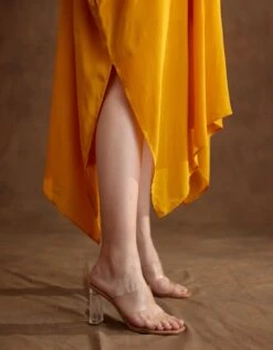 Ochre Kaftan Dress -Ethereal Styles aw23nkdr104