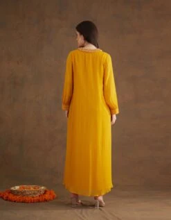 Ochre Maxi Dress -Ethereal Styles aw23nkdr11b
