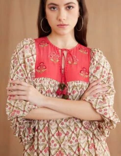 Bespoke Hand Embroidered Dress -Ethereal Styles aw23nkdr172