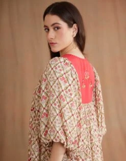 Bespoke Hand Embroidered Dress -Ethereal Styles aw23nkdr175