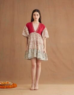 Bespoke Hand Embroidered Tier Dress