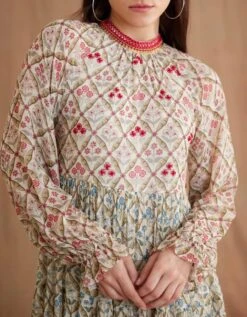 Bespoke Tier Midi Dress -Ethereal Styles aw23nkdr304