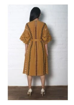 Mustard Kala Cotton Dress Kurta 9 Mustard Kala Cotton Dress Kurta -Ethereal Styles b 22119