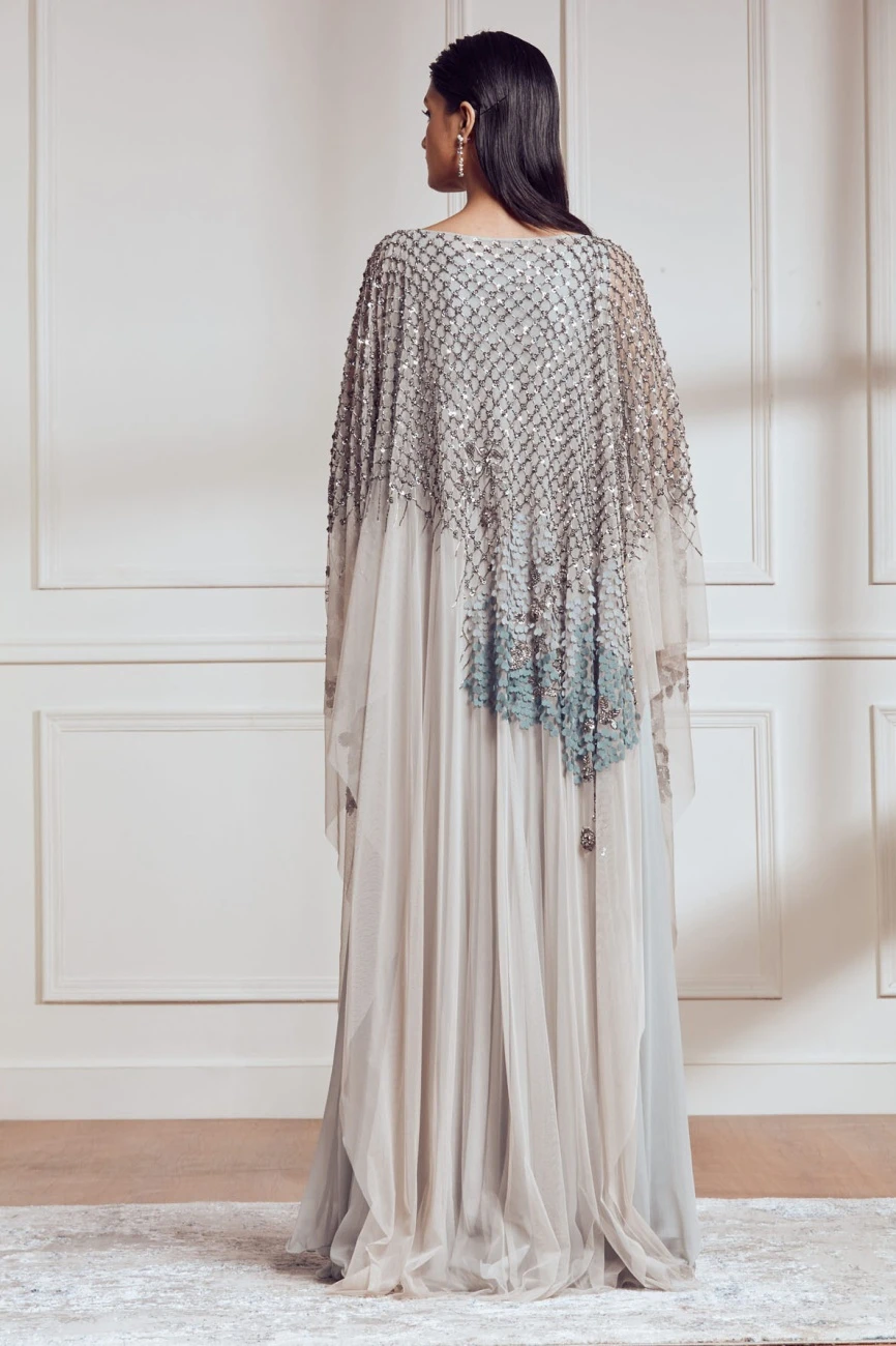 Grey Angelonia Kaftan Dress 5 Grey Angelonia Kaftan Dress - Image 4