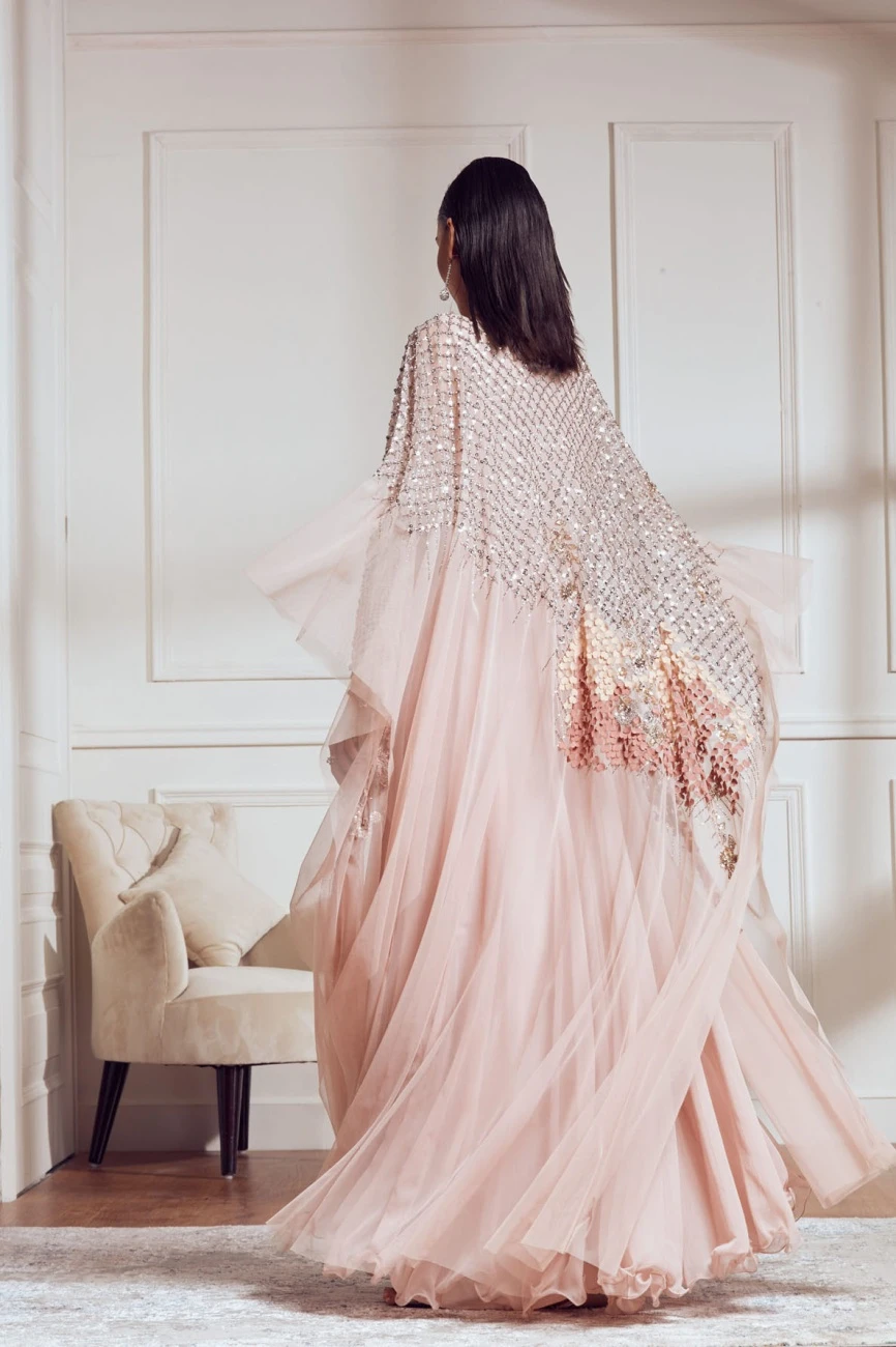 Blush Cherry Blossom Kaftan Dress 9 Blush Cherry Blossom Kaftan Dress - Image 7