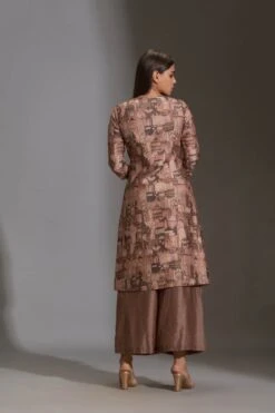 Beige Maskan Dress And Pant -Ethereal Styles b 50632