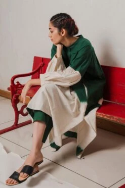 Green Hara Veena Dress -Ethereal Styles b 59459