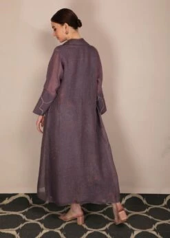 Dessert Rose Print Lavender Dress With Jacket -Ethereal Styles b 60606