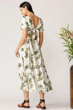 Ecru Aralia Fern Dress -Ethereal Styles b 60838