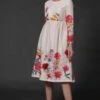 Ivory Digital Printed Dress -Ethereal Styles bal1007wtu3ivory1