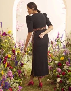 Black Threadwork Dress -Ethereal Styles css23d15b