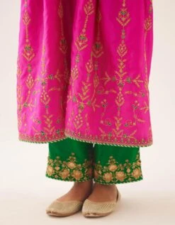 Fiji Fuchsia Silk Embroidered Kurta Dress Set 16 Fiji Fuchsia Silk Embroidered Kurta Dress Set -Ethereal Styles de017