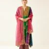 Color Blocked Multi Paneled Silk Kurta Dress Set 2 Color Blocked Multi Paneled Silk Kurta Dress Set -Ethereal Styles de021