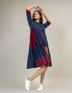 Seville Panelled Dress -Ethereal Styles dl23dr009u4