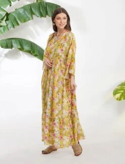 Multi Summer Print Maxi Dress -Ethereal Styles dmrk21184 2