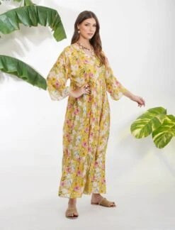 Multi Summer Print Maxi Dress -Ethereal Styles dmrk21184 4