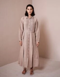 Corochet Detailed Shirt Dress