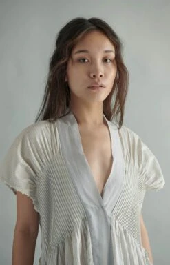 Blue Flared Floor-Length Dress -Ethereal Styles dr4213