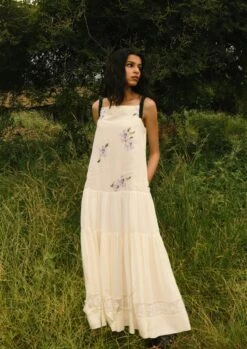 Ivory Sweet Pea Dress -Ethereal Styles dr50012
