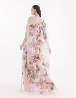 Pink Cape With Slip Dress -Ethereal Styles ea07pinkb