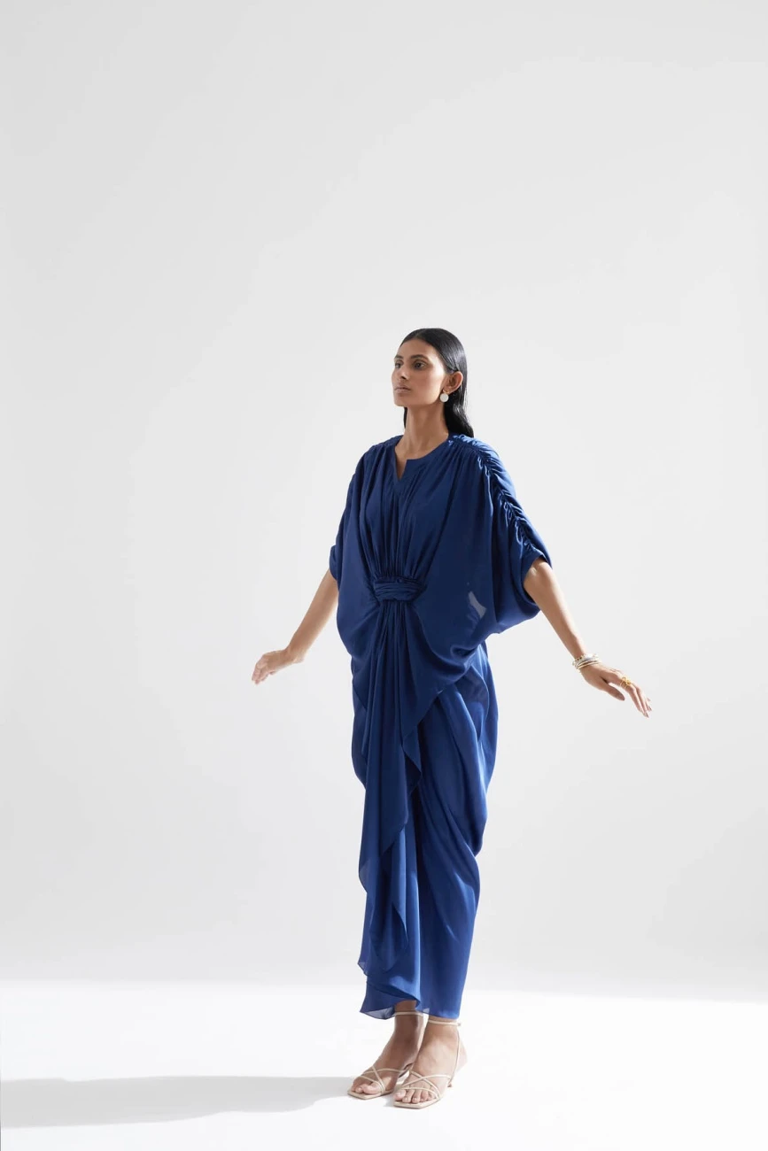 Blue Echo Iris Draped Dress 4 Blue Echo Iris Draped Dress - Image 2