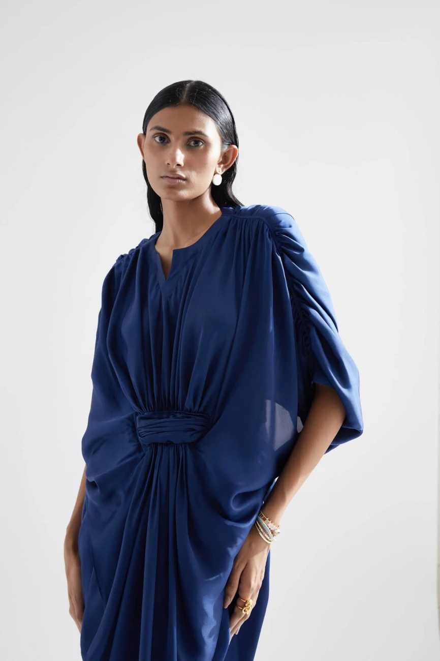 Blue Echo Iris Draped Dress 5 Blue Echo Iris Draped Dress - Image 3