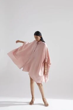 Pink Echo Lotus Dress -Ethereal Styles ess000143