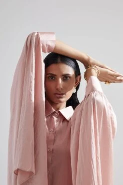 Pink Echo Lotus Dress -Ethereal Styles ess000144