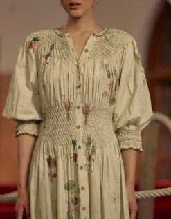 Botanical Ivory Leah Dress 7 Botanical Ivory Leah Dress -Ethereal Styles f22lhdemrivrb