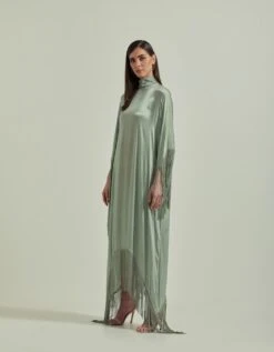 Green Kaftan Dress -Ethereal Styles fw231963
