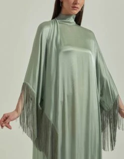 Green Kaftan Dress -Ethereal Styles fw231964