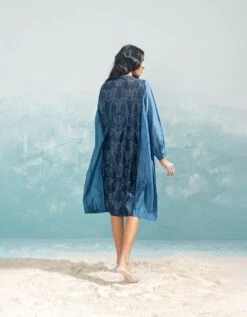 Nile Shibori Kaftan Dress -Ethereal Styles gkd1104b