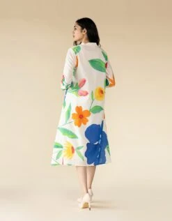 Floral Hand Painted Handkerchief Dress 9 Floral Hand Painted Handkerchief Dress -Ethereal Styles gr8kb