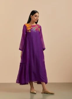 Flower Pond Side Panel Dress -Ethereal Styles hfcrm0042