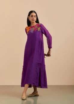 Flower Pond Side Panel Dress -Ethereal Styles hfcrm0043